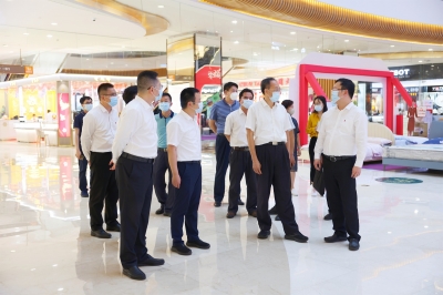 廣東省商務(wù)廳調(diào)研組蒞臨JJMALL（堅(jiān)基購(gòu)物中心）調(diào)研指導(dǎo)